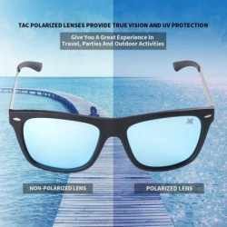 Sport Unisex Polarized Sunglasses Classic Stylish Sun Glasses for Man Women 100% UV Protection - Blue - CM18U0MMUDH $11.86