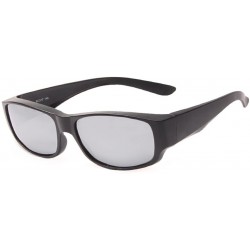 Wrap Driver Goggles Sunglasses Prescription Glasses - Silver - CO18CYLH6DU $39.91