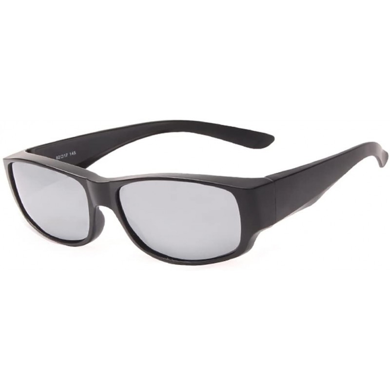 Wrap Driver Goggles Sunglasses Prescription Glasses - Silver - CO18CYLH6DU $24.15