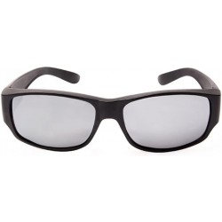 Wrap Driver Goggles Sunglasses Prescription Glasses - Silver - CO18CYLH6DU $24.15