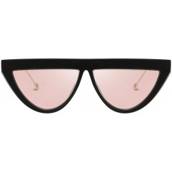 Rimless Vintage Small Semicircle Shape Sunglasses Glasses Retro Style For Unisex Women Men - C - C6196M2D447 $11.75