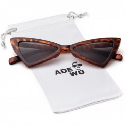 Rimless Cat eye Sunglasses for Women Men High Pointed Triangle Glasses - Black4 - C0188TDY2TW $9.67