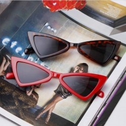 Rimless Cat eye Sunglasses for Women Men High Pointed Triangle Glasses - Black4 - C0188TDY2TW $9.67