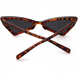 Rimless Cat eye Sunglasses for Women Men High Pointed Triangle Glasses - Black4 - C0188TDY2TW $9.67