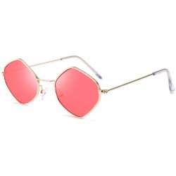 Goggle Sun Glasses Men Women Vintage Small Frame Sunglasses Colored Lens Outdoor Eyewear Glasses-Red - CX199HQOWSC $45.92