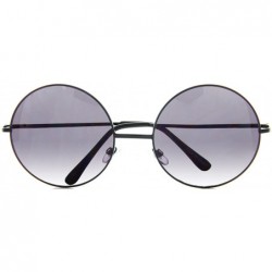 Oversized Oversized Round Glasses Men Women Metal Frame Retro Vintage Fashion - Black/Gradient - CK12NW3HPAJ $12.20