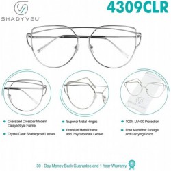 Aviator Fashion Crossbar Sunglasses - Silver - C917YCRYM7S $8.72