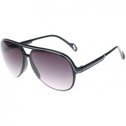 Aviator Women's Classic Retro Aviator Sunglasses Eyewear - Black - CL12EK7BAMV $17.81
