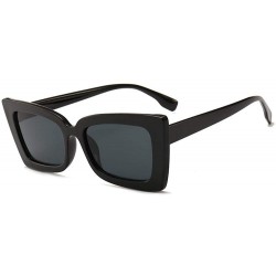 Oversized 2019 Square Sunglasses Men Brand Designer Mirror Photochromic Oversized Black - White - CG18XE9KXLR $11.96