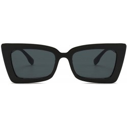 Oversized 2019 Square Sunglasses Men Brand Designer Mirror Photochromic Oversized Black - White - CG18XE9KXLR $11.96