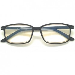 Wayfarer Computer Reading Glasses Reduce Eyestrain-Anti Blue Rays-UV Protection - Black - C318NRMNRAX $20.25