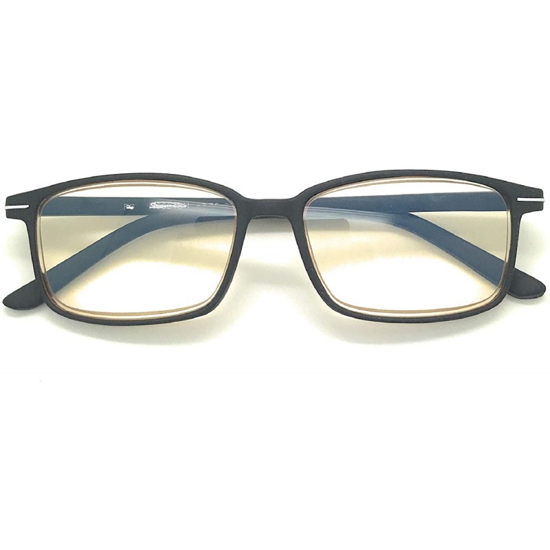 Wayfarer Computer Reading Glasses Reduce Eyestrain-Anti Blue Rays-UV Protection - Black - C318NRMNRAX $8.42