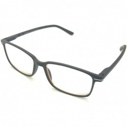Wayfarer Computer Reading Glasses Reduce Eyestrain-Anti Blue Rays-UV Protection - Black - C318NRMNRAX $8.42