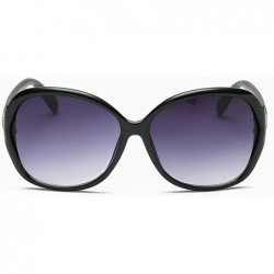 Square Retro Sunglasses for women Plate Resin UV400 Sunglasses - Black Gray - C518SZU9CKC $28.97