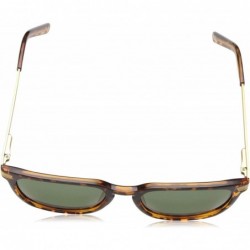 Square Sierra Polarized Round Sunglasses- Tortoise- 55 mm - C418RQ38X4Y $33.28