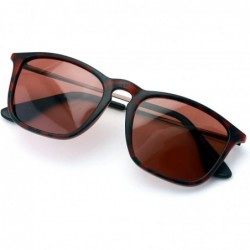 Rectangular Polarized Rectangular P3 Keyhole Sunglasses- Unisex Lightweight Shades for Women or Men - CS18GEL909I $8.84