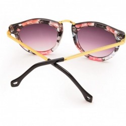 Wayfarer Womens Fashion Wayfarer Sunglasses Unique Arrow Design Frame - Flower - CK11YN1D8B7 $8.05