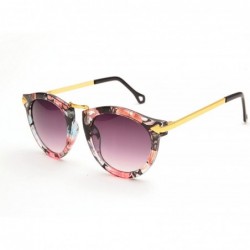 Wayfarer Womens Fashion Wayfarer Sunglasses Unique Arrow Design Frame - Flower - CK11YN1D8B7 $8.05