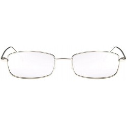 Oval Vintage Oval Sunglasses Designer Gothic Glasses Small Metal Frames - Silver Frame & White Lens - CB18CMSNNY4 $10.37