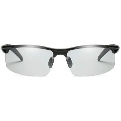 Rimless Photochromic Polarized Semi Rimless Sunglasses Chameleon - CO197R3QY0T $71.95