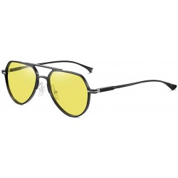 Sport Men's Sunglasses- Discoloration Sunglasses- Polarized Sunglasses- Al-Mg Full Frame Driving - C5 - CU1952I9Z6A $81.46