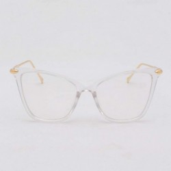 Cat Eye Cat Eyes Sunglasses For Women Full Frame sunglasses Round Mirrored Lens Men Retro Sunglasses - White - CX18UDIGDHL $7.65