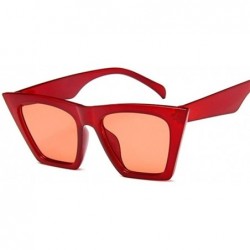 Cat Eye Square Sunglasses Man/Women Cat Eye Sun Glasses Classic Vintage UV400 Outdoor - Red - C9198XRH37Q $9.62