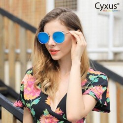 Oversized Cateye Women Sunglasses Polarized UV Protection Driving Sun Glasses for Fishing Riding Outdoors - 1001- Blue Lens -...