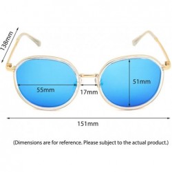 Oversized Cateye Women Sunglasses Polarized UV Protection Driving Sun Glasses for Fishing Riding Outdoors - 1001- Blue Lens -...