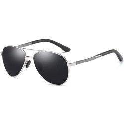Aviator Men's Polarized Sunglasses Classic Antiglare Driver's Polarized Toad Sunglasses - A - CK18QCKQ5D2 $61.32