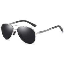 Aviator Men's Polarized Sunglasses Classic Antiglare Driver's Polarized Toad Sunglasses - A - CK18QCKQ5D2 $32.65