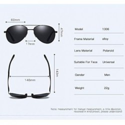 Aviator Men's Polarized Sunglasses Classic Antiglare Driver's Polarized Toad Sunglasses - A - CK18QCKQ5D2 $32.65