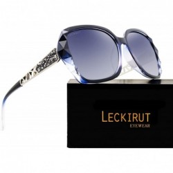 Wrap Oversized Sunglasses for Women Polarized UV Protection Classic Fashion Ladies Shades - CC185K3OKXS $11.91
