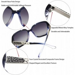Wrap Oversized Sunglasses for Women Polarized UV Protection Classic Fashion Ladies Shades - CC185K3OKXS $11.91