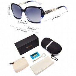 Wrap Oversized Sunglasses for Women Polarized UV Protection Classic Fashion Ladies Shades - CC185K3OKXS $11.91