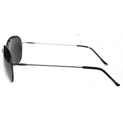 Aviator Matrix Polarized Sunglasses men Metal Wire Frame Anti UV400 - Black - CJ18K52T0Q5 $17.39