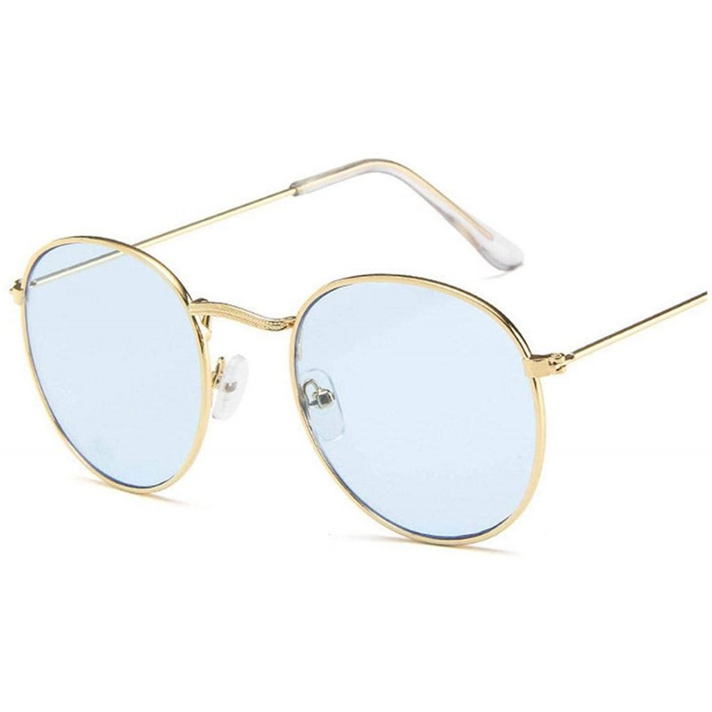 Oval Fashion Oval Sunglasses Women Designe Small Metal Frame Steampunk Retro Sun Glasses Oculos De Sol UV400 - C8197A33HTO $3...