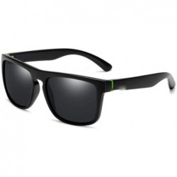 Goggle Men Polarized Sunglasses Driving Sun Glasses for Men Square Sunglass Retro Shades Eyewear - 1 - CG194ORQO89 $43.17