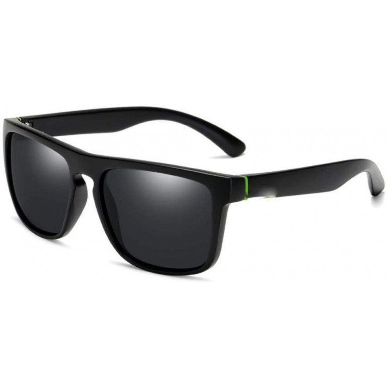 Goggle Men Polarized Sunglasses Driving Sun Glasses for Men Square Sunglass Retro Shades Eyewear - 1 - CG194ORQO89 $21.59