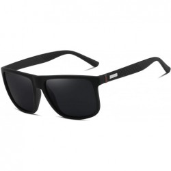Oval Men's Driving Polarized Sunglasses for Fishing Oval Alloy Frame UV400 - Grey - CQ18XYM2ESY $28.13