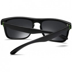 Goggle Men Polarized Sunglasses Driving Sun Glasses for Men Square Sunglass Retro Shades Eyewear - 1 - CG194ORQO89 $21.59