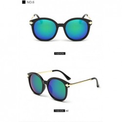 Aviator 2019 New Brand Arrow Sunglasses Women Female Color Film Sun Glasses For Women 6 - 6 - CA18YKT95SQ $8.20