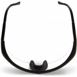 Oval ESB Shooting Sunglasses- Black Frame/3 Lenses (Smoked- Amber and Clear) - C4113Q4MMU5 $10.66