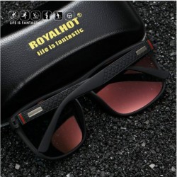 Oval Men's Driving Polarized Sunglasses for Fishing Oval Alloy Frame UV400 - Grey - CQ18XYM2ESY $12.33