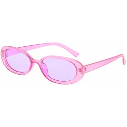 Goggle Unisex Small Frame Sunglasses Vintage Irregular Shape Sun Glasses - E - CH18OAIIYNA $8.00
