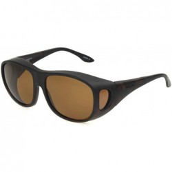 Square Haven-Summerwood Polarized Square Fits Over Sunglasses - Dark Tortoise - 64 mm - C611EAZMHOT $35.37