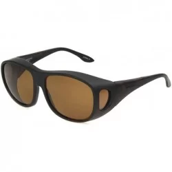Square Haven-Summerwood Polarized Square Fits Over Sunglasses - Dark Tortoise - 64 mm - C611EAZMHOT $78.23