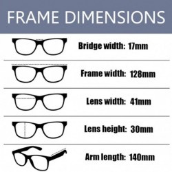 Men's Women's Blue Light Filter Anti-Fatigue Glasses Retro Yellow Lens ...