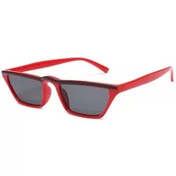 Square retro square sunglasses personality small frame glasses - C5 - CS18CYEY2NZ $40.64