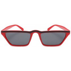 Square retro square sunglasses personality small frame glasses - C5 - CS18CYEY2NZ $20.58